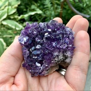 Amethyst crystal geode specimen display decor
